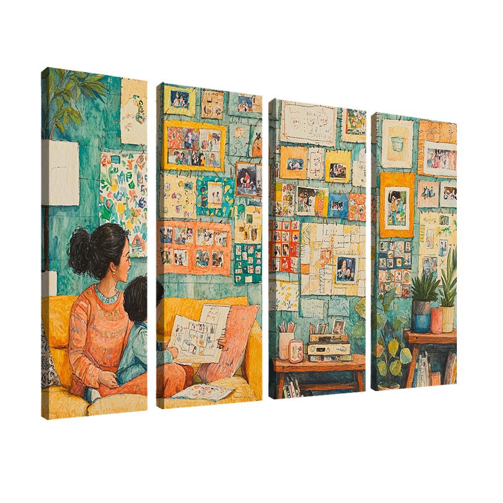 The Tapestry Of Family A Mothers Weaving Custom Paintings Frame