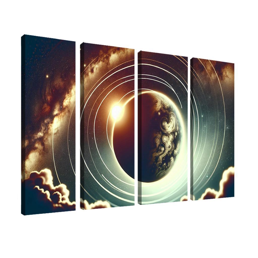 Exploring Exoplanet Atmospheres Abstract Paintings Frame