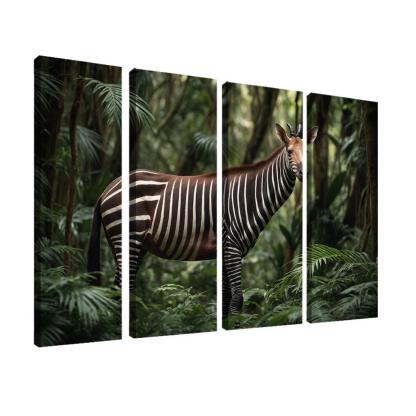 The Unique Okapi In The African Forests Framed Paintings