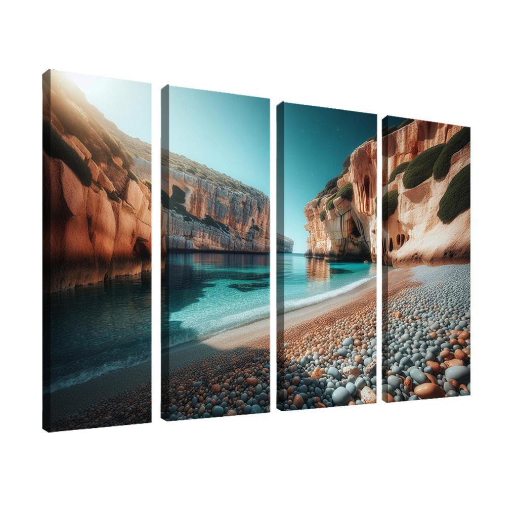 Pebble Cove Unique Geological Wonders Custom Paintings Frame