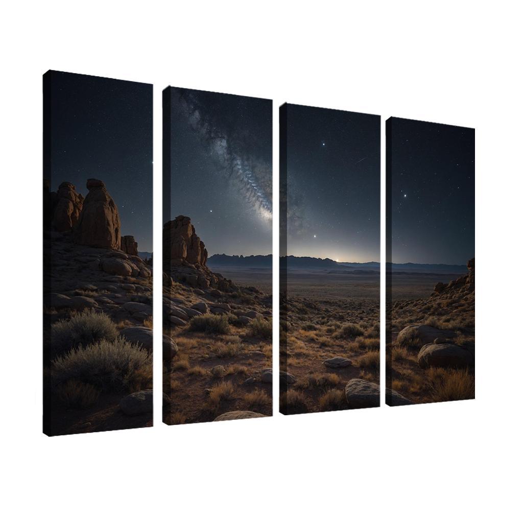 Celestial Canopy Above Silver Plains Art Trends