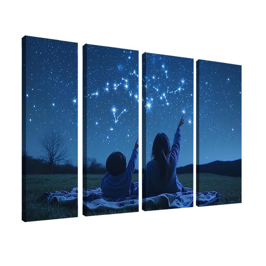 Guiding Stars A Mothers Light Canvas Paintings Frame