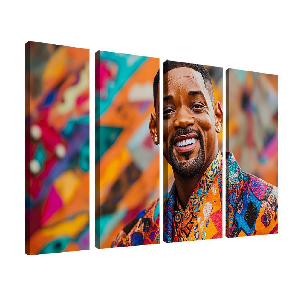 Will Smith Uniting Worlds With The Fresh Prince Charm Framed Paintings