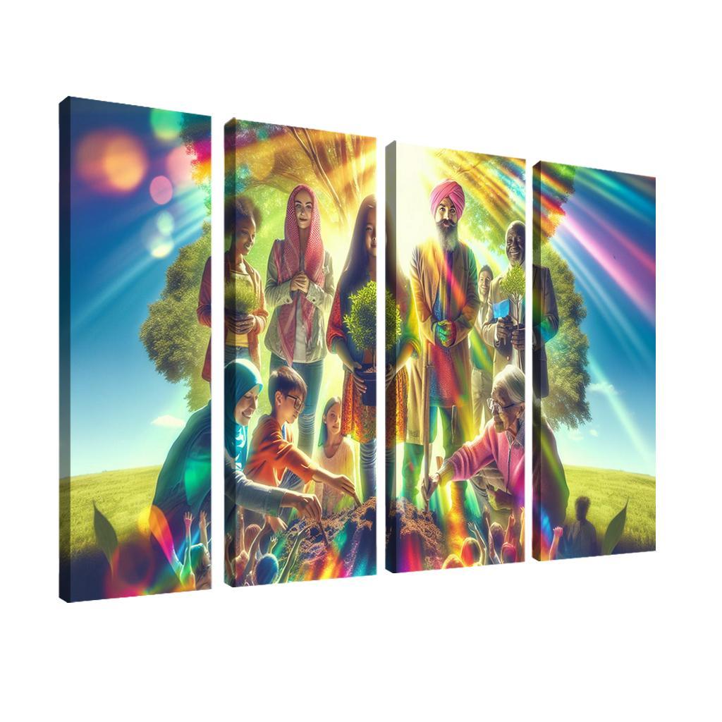 Healing The Planet Environmental Justice For All Custom Paintings Frame