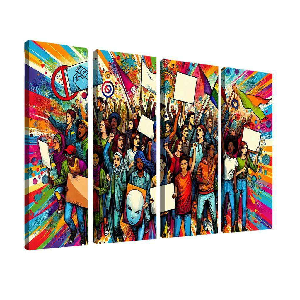 Youth Voices The Power Of Future Generations Multi-panel Paintings