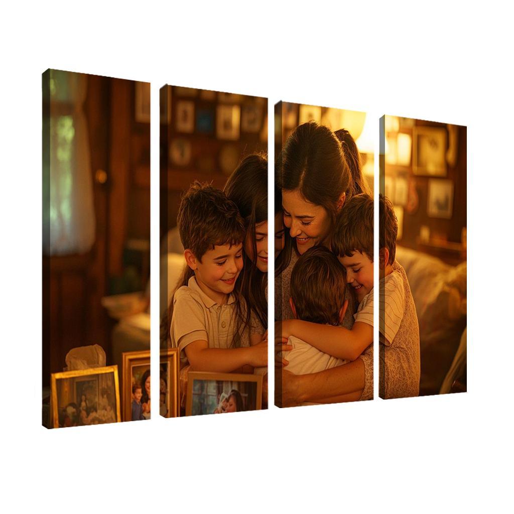 The Warmth Of Her Embrace A Mothers Love Modern Paintings Frame