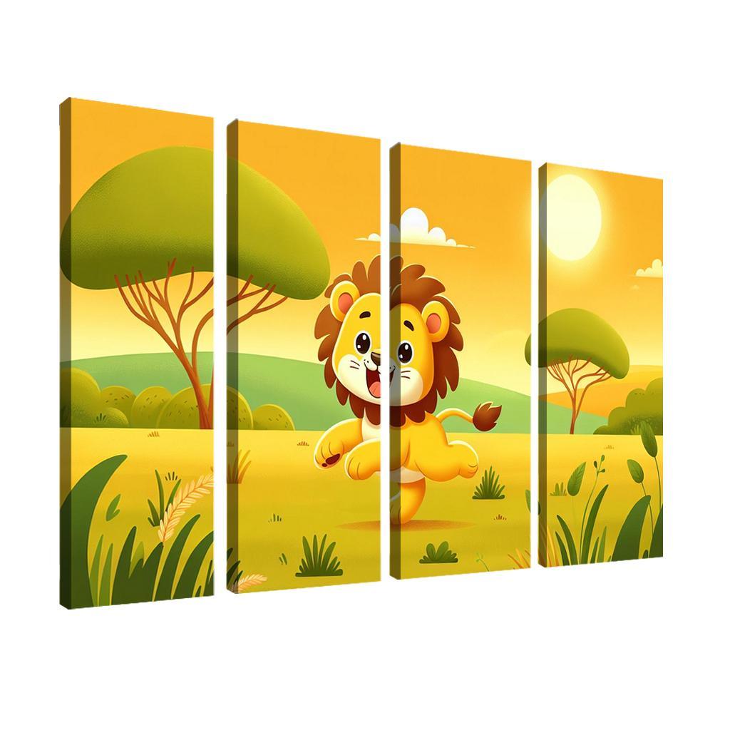 Lively Lions - Safari Magic Framed Paintings