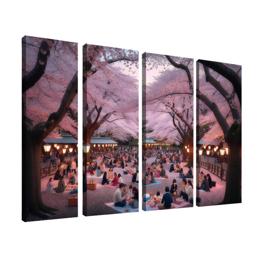 Cherry Blossom Festival - Japan Modern Paintings Frame