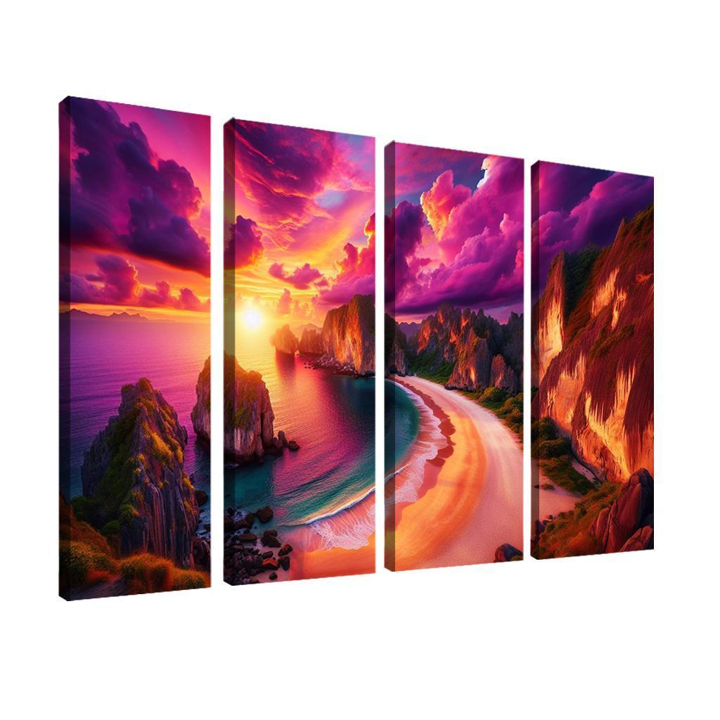 Sunset Ridge Beach Premium Artwork Frames