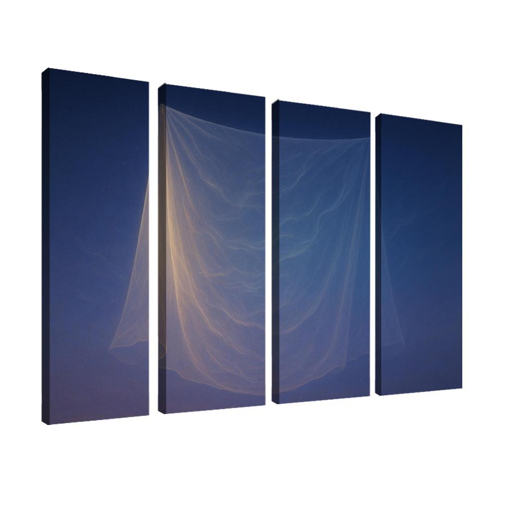 Luminous Veil Of Eternal Whispers Multi-panel Paintings