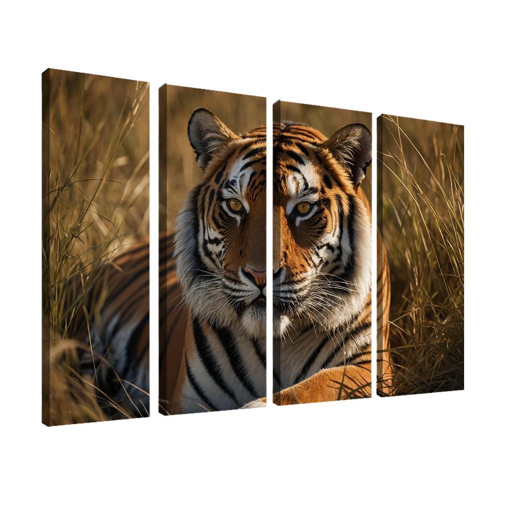 The Magnificent Bengal Tiger Icon Of The Indian Wilderness Modern Paintings Frame