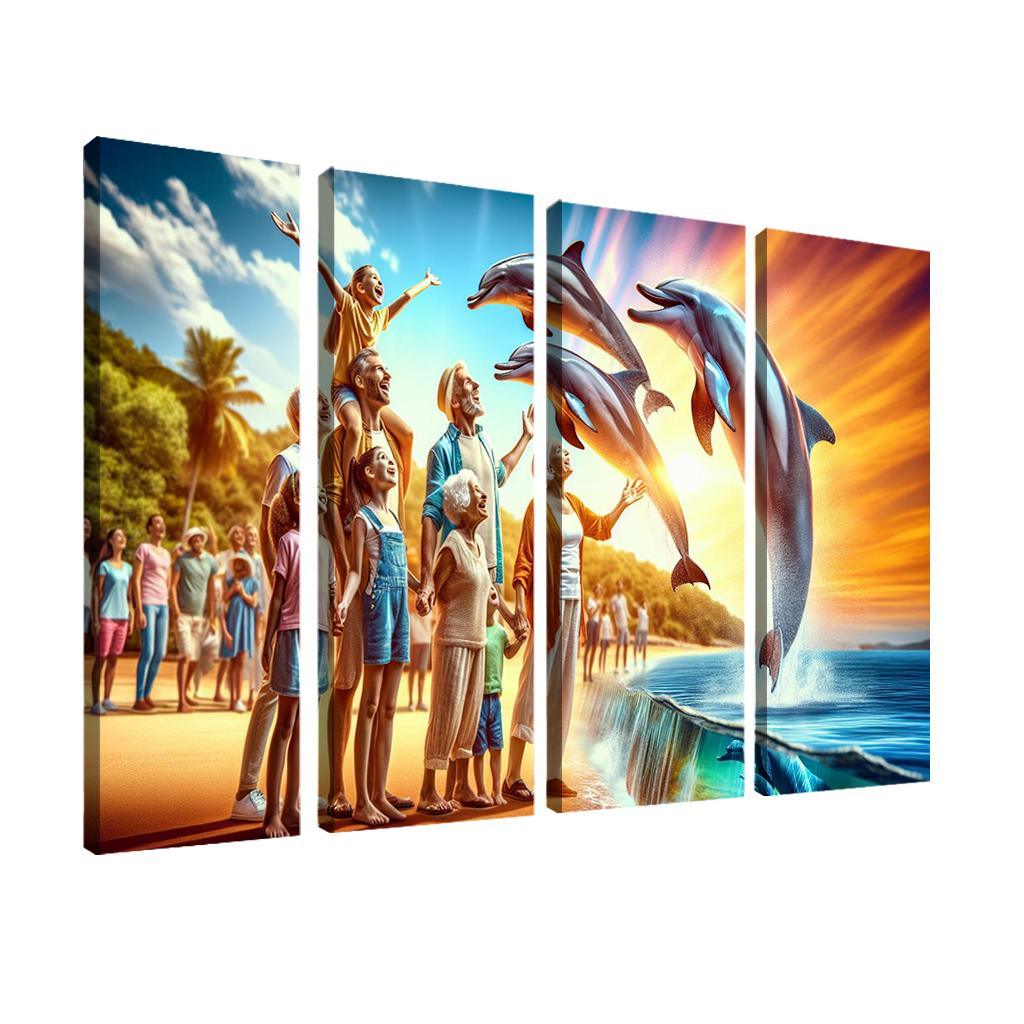 Dolphin Watch Point Wildlife Experience Custom Paintings Frame