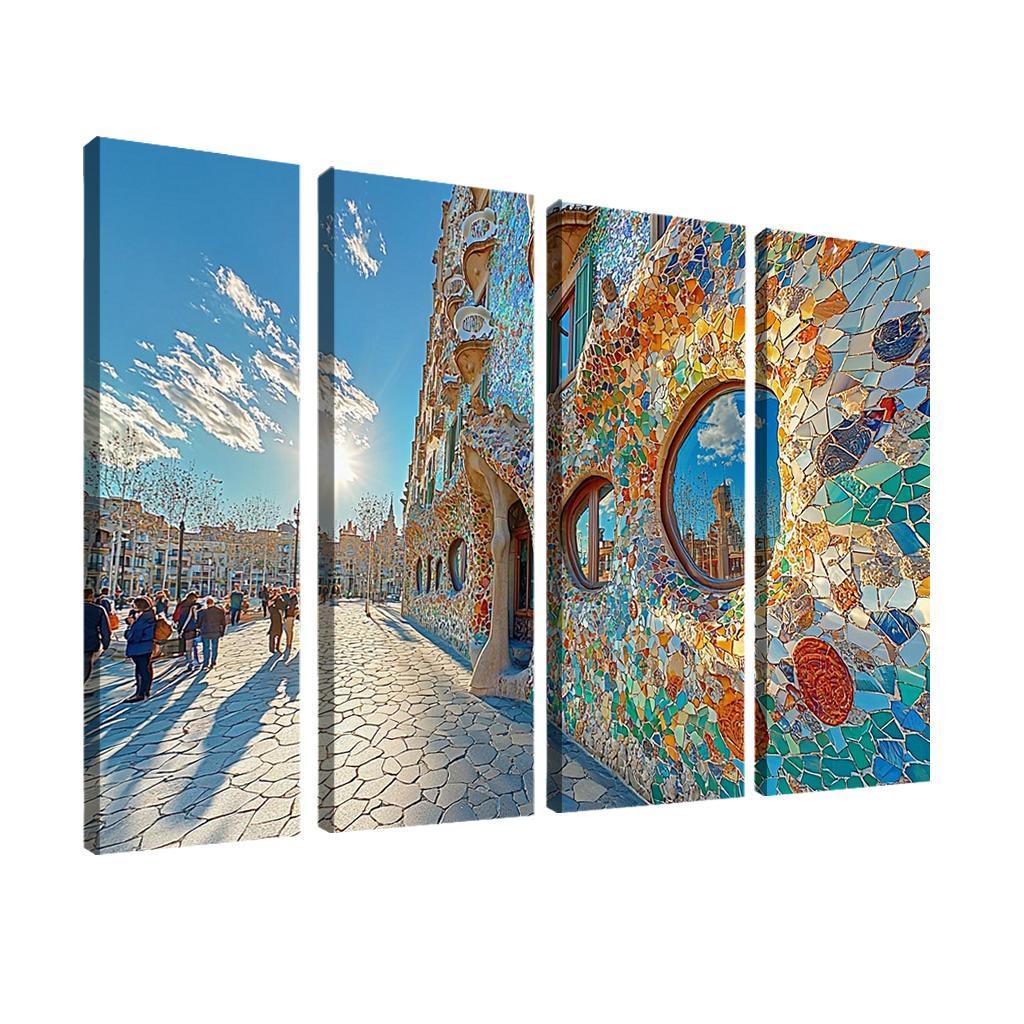 Casa Batll Abstract Paintings Frame