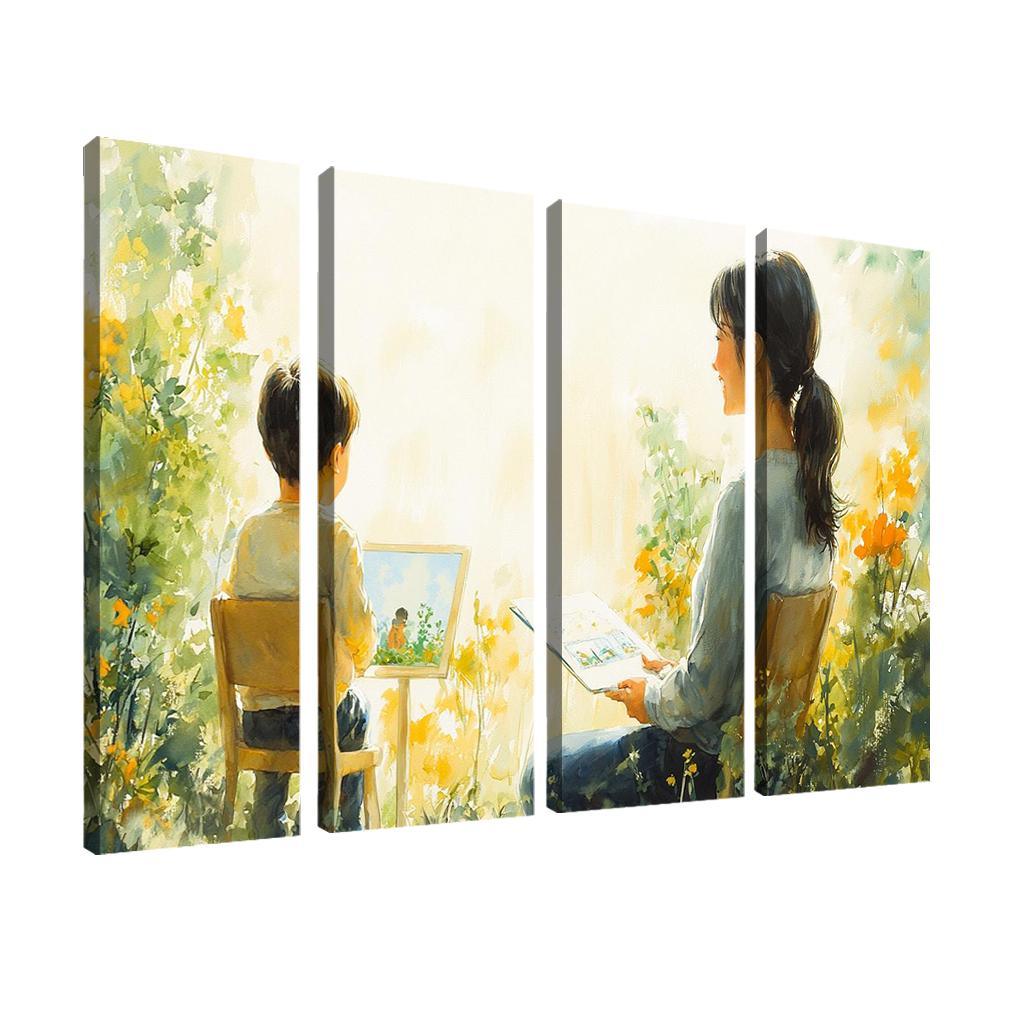 The Bridge Of Trust A Mothers Supportive Love Custom Paintings Frame
