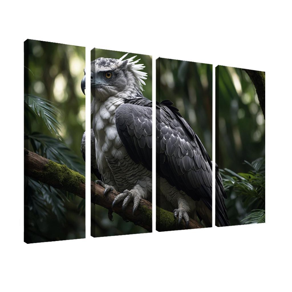 The Enchanting Harpy Eagle Ruler Of The Rainforest Canvas Paintings Frame