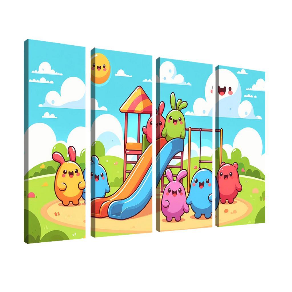 Giggle Monsters Playground Premium Artwork Frames
