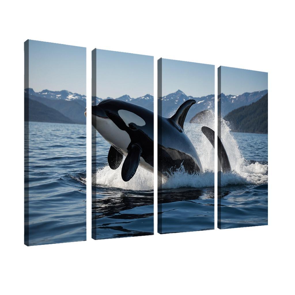 The Majestic Orca The Ocean's Apex Predator Custom Paintings Frame