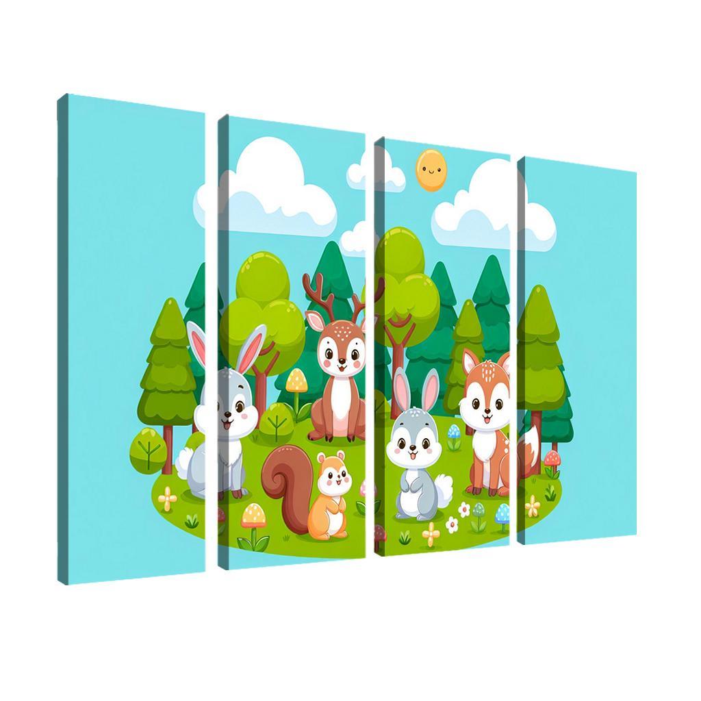 Friendly Forest Friends Premium Artwork Frames