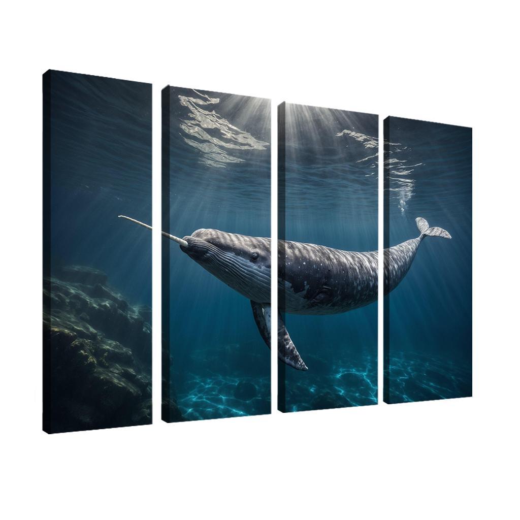 The Enigmatic Narwhal The Unicorn Of The Sea Framed Paintings