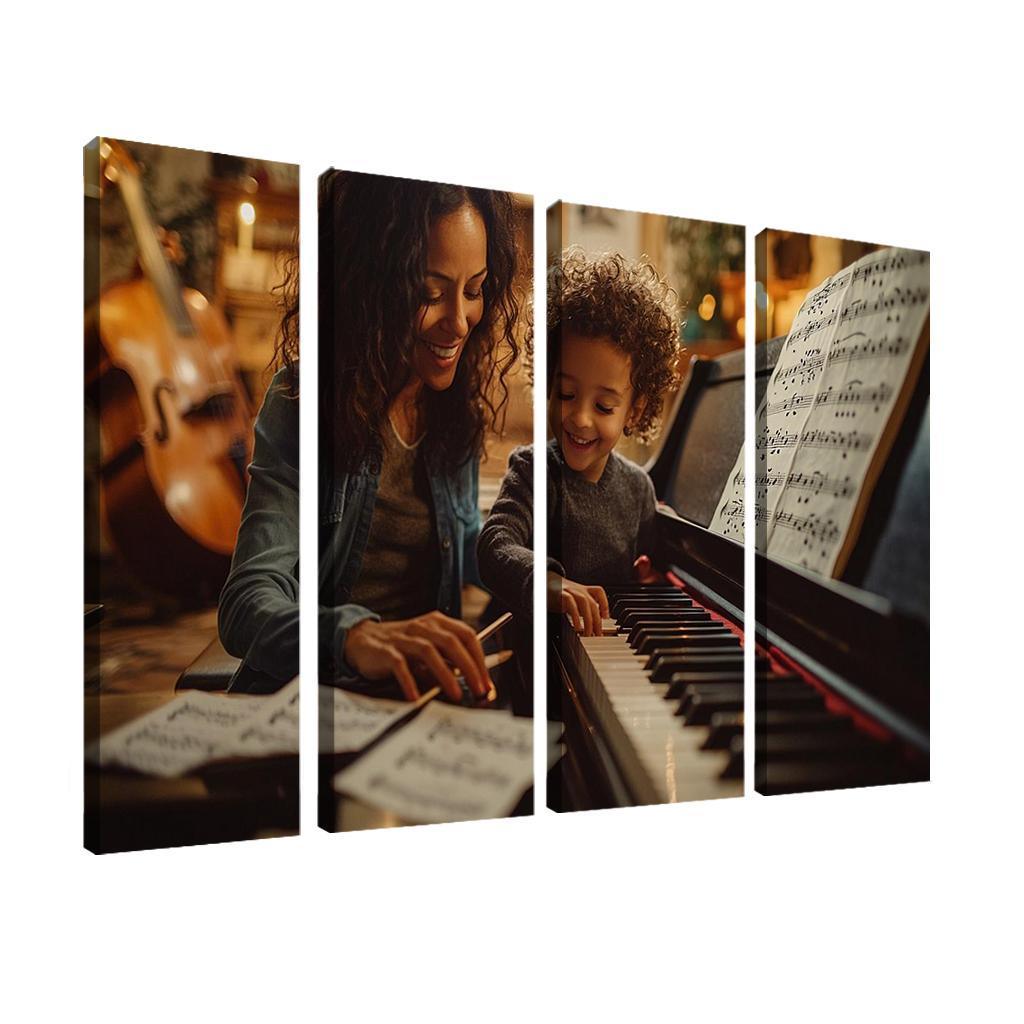 A Symphony Of Love A Mothers Unforgettable Melodies Canvas Paintings Frame