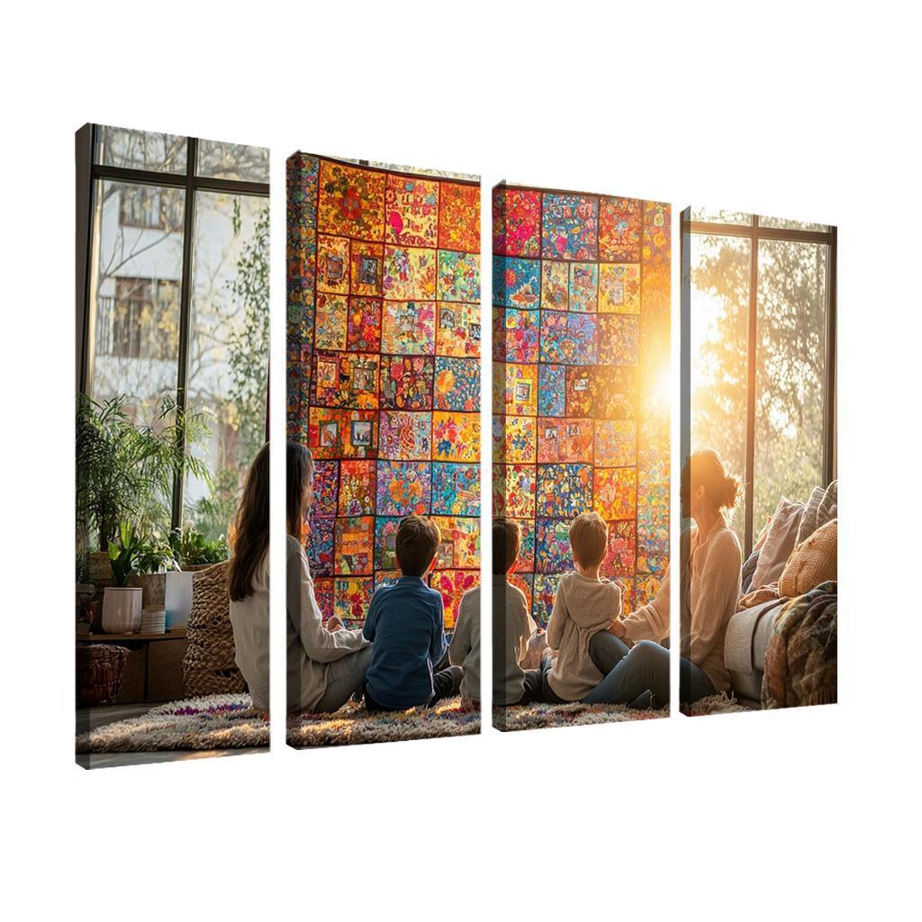 Woven Hearts The Tapestry Of Togetherness Custom Paintings Frame