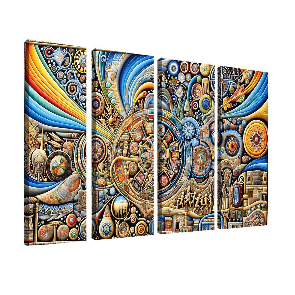 Culture Unbound Preserving Indigenous Traditions Multi-panel Paintings