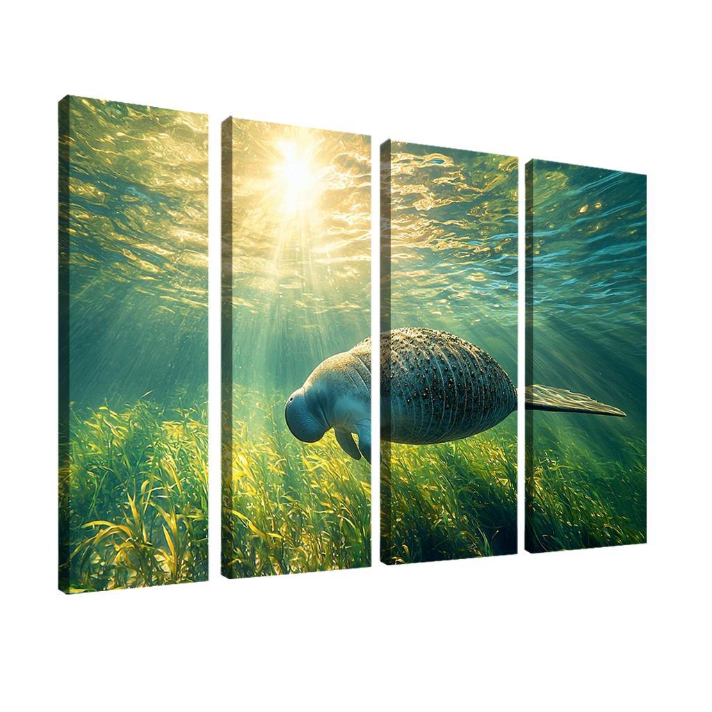 The Gentle Manatee The Ocean's Herbivore Art Trends