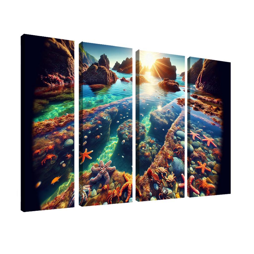 Tranquil Tide Pools Nature's Aquarium Abstract Paintings Frame