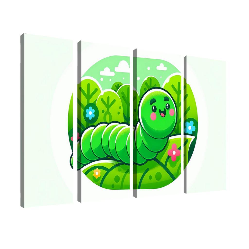 Cute Caterpillar - Nature Explorer Framed Paintings