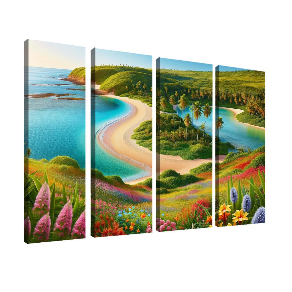 Tranquil Waterside Sanctuary Modern Paintings Frame