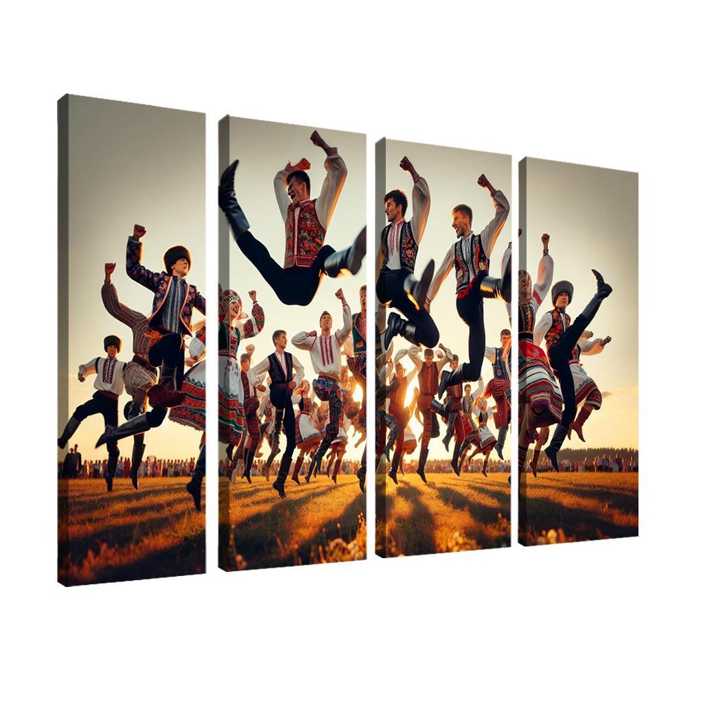 Cossack Dance The Spirit Of The Ukraine Modern Paintings Frame