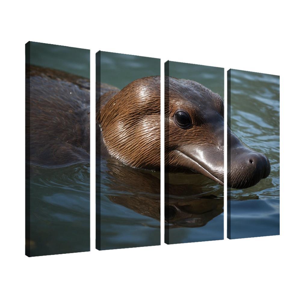 The Mysterious Platypus Nature's Oddity Premium Artwork Frames
