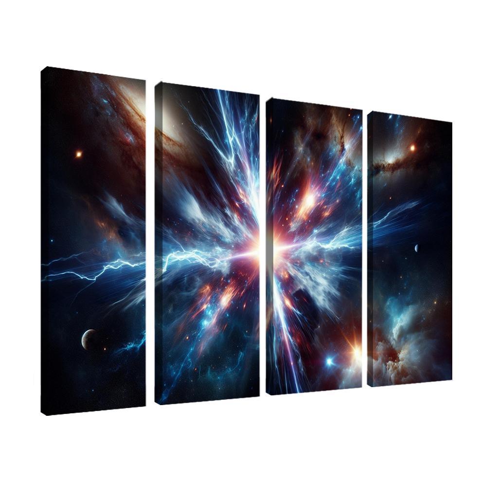 The Enigmatic Nature Of Gamma-ray Bursts Abstract Paintings Frame