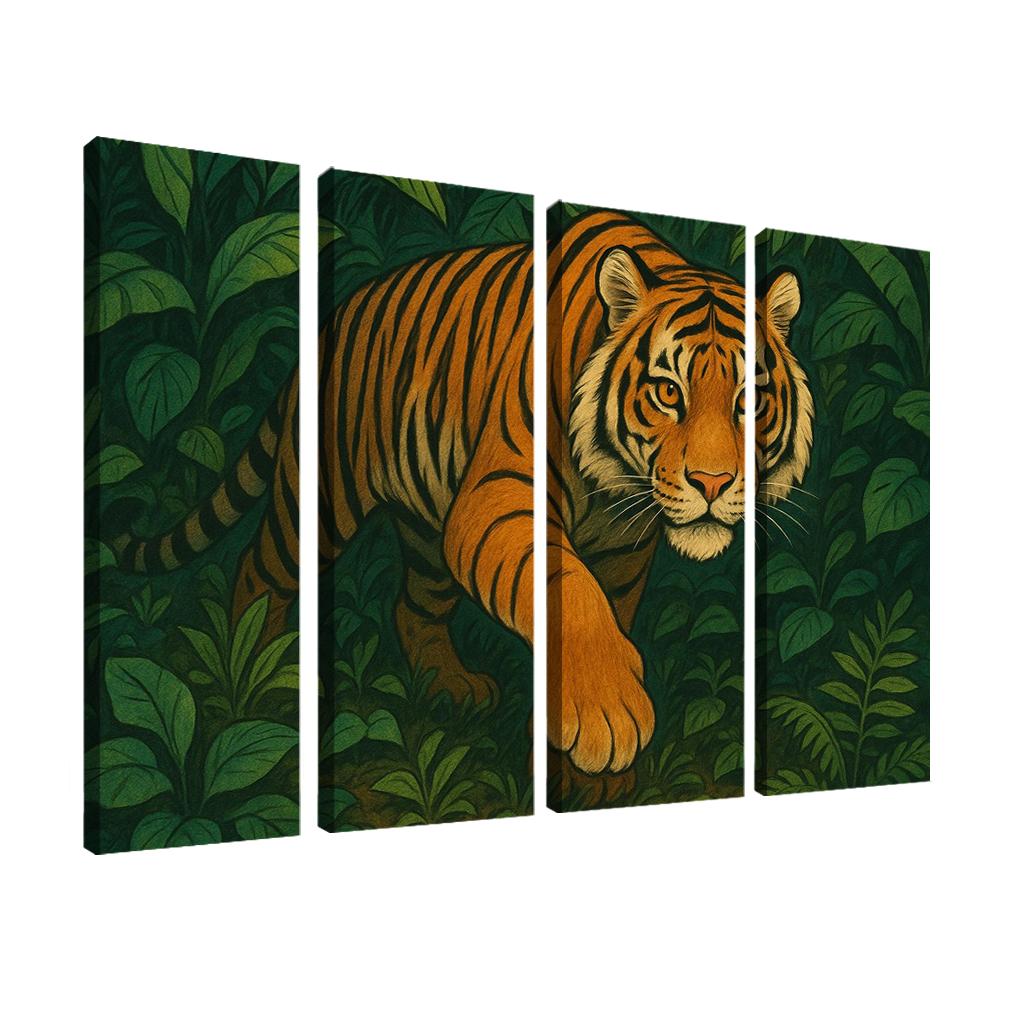 Brave Tiger Tracker Premium Artwork Frames