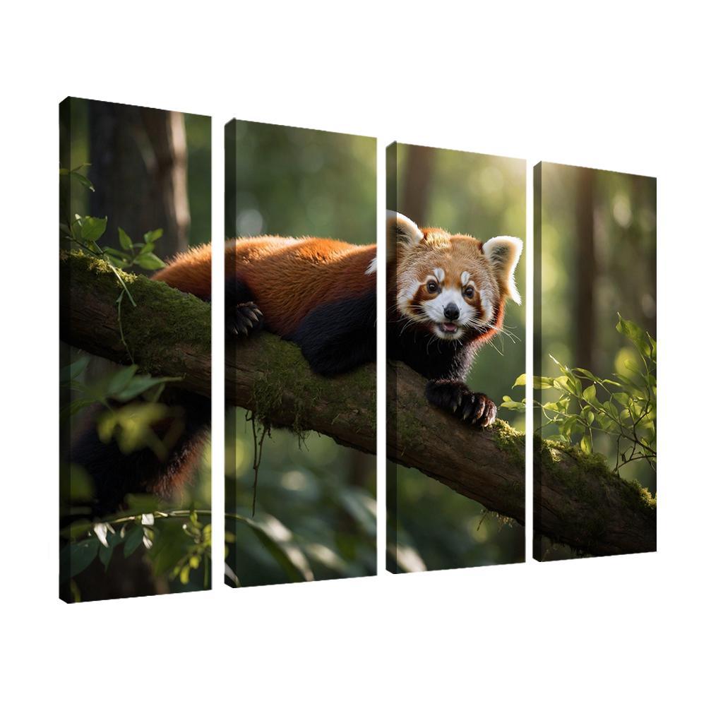 The Enigmatic Red Panda The Forest Dweller Framed Paintings