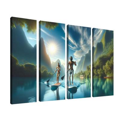 Calm Waters Paddleboarding Retreat Multi-panel Paintings