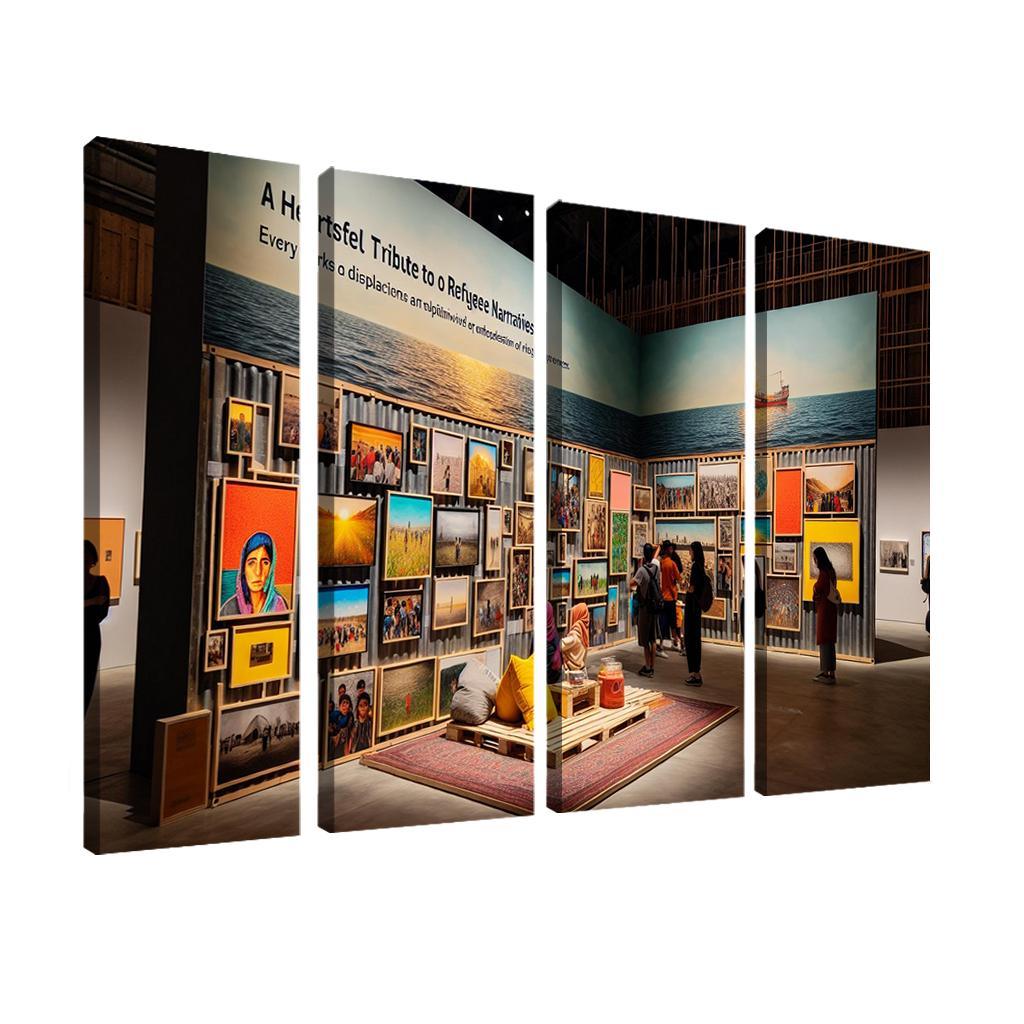 Reflections Of Resilience Art On Refugee Experiences Framed Paintings