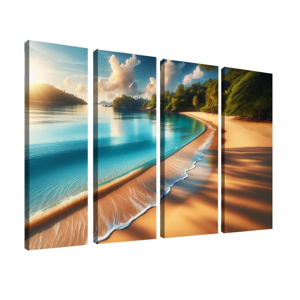 Coastal Serenity Beach Premium Artwork Frames