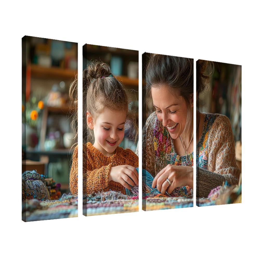 Threads Of Time A Mothers Lifelong Journey Canvas Paintings Frame