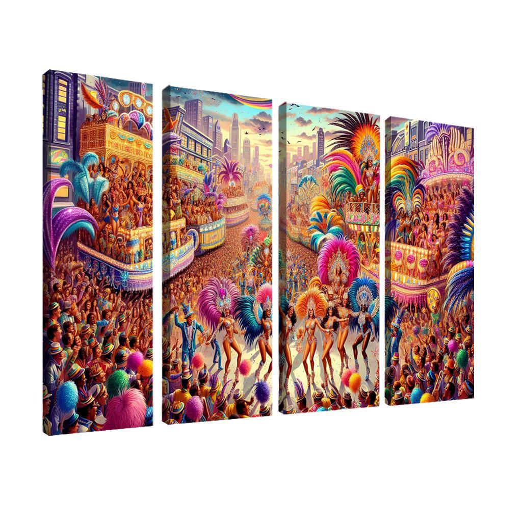 Rio Carnival - Brazil Modern Paintings Frame