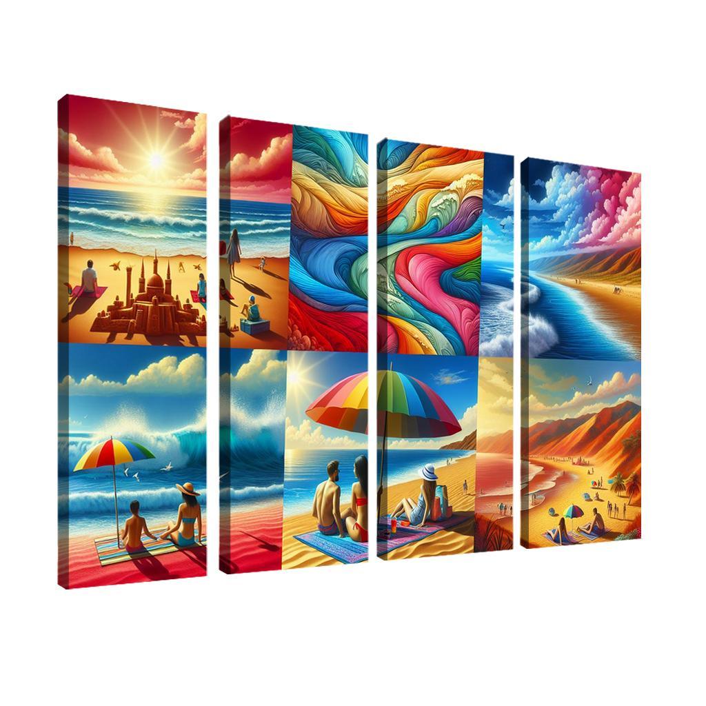 Rainbow Beach Oasis Custom Paintings Frame