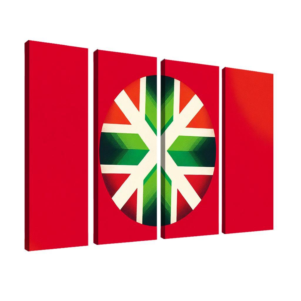 Echoes Of Tradition The Flag Of The Basque Country Multi-panel Paintings
