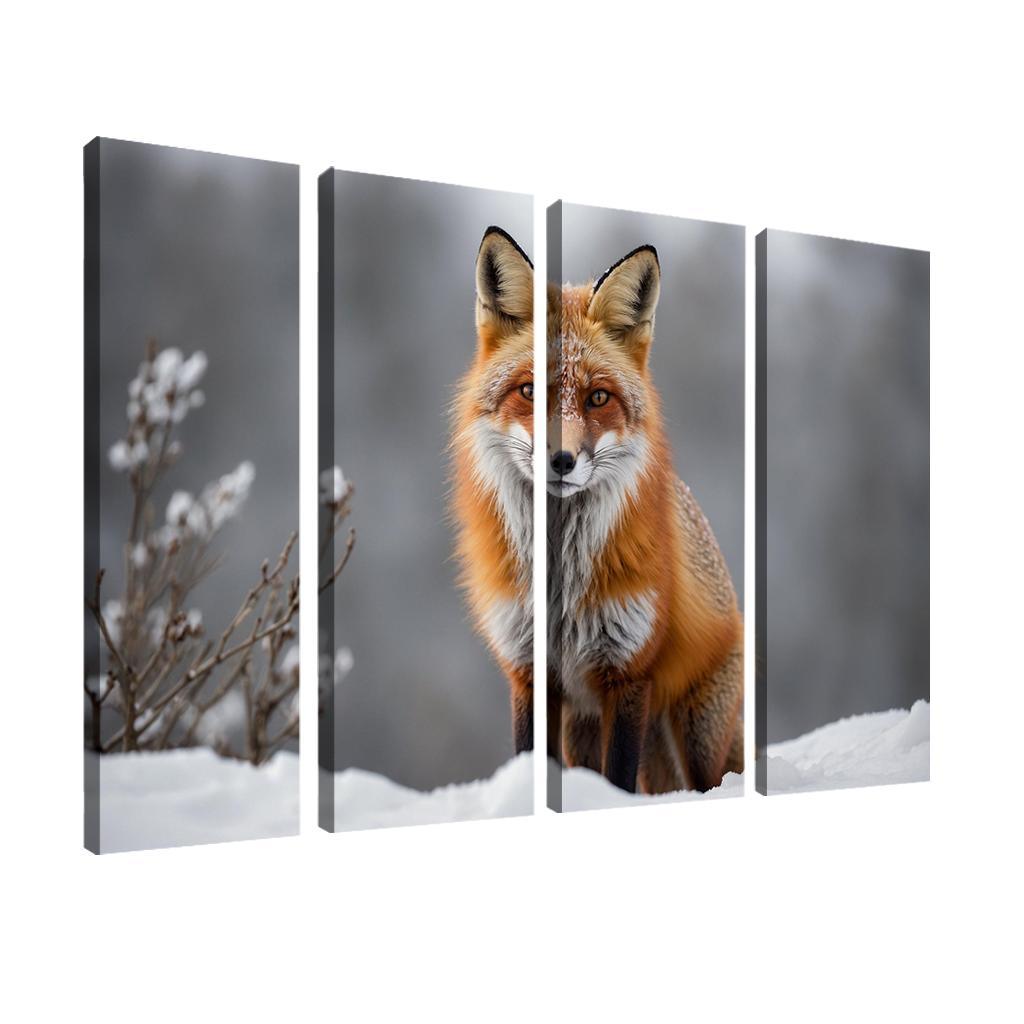The Majestic Red Fox Master Of Adaptation Canvas Paintings Frame