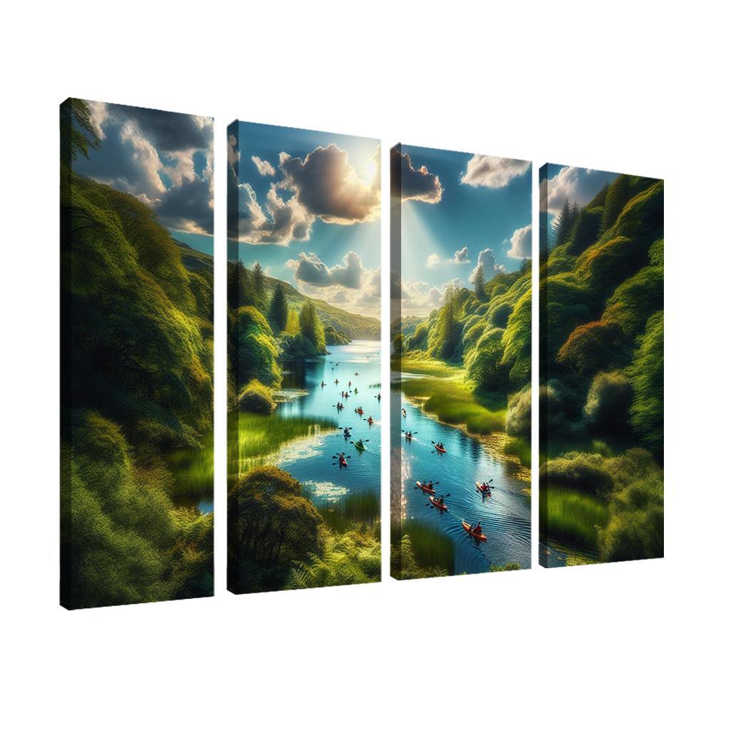 Crystal Waters Ideal For Kayaking Adventures Abstract Paintings Frame