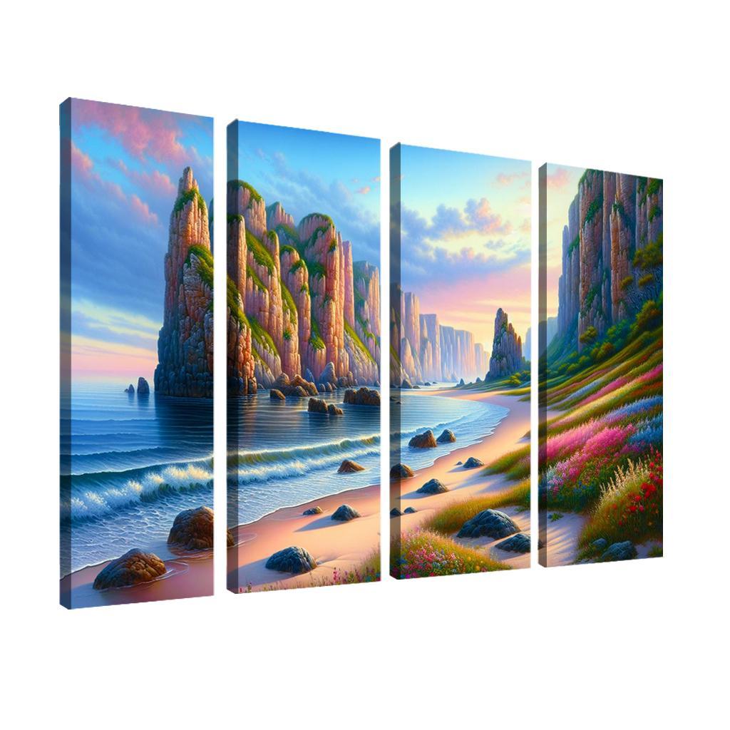 Ocean Whisper Sound Therapy Beach Premium Artwork Frames