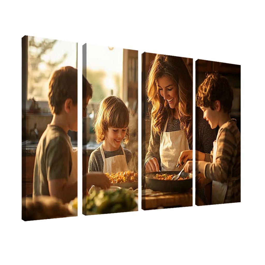 Home Is Where Mom Is The Comfort Of A Mother's Love Canvas Paintings Frame