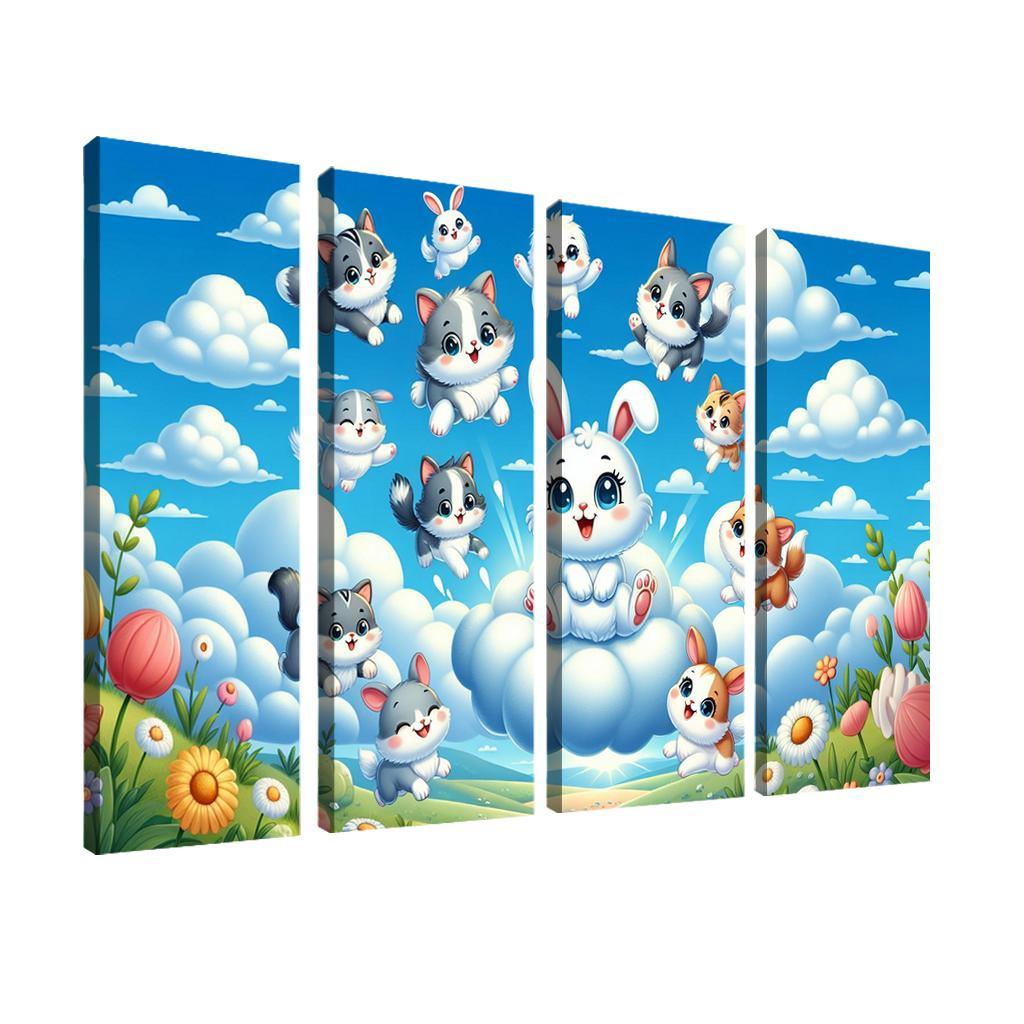 Curious Cloud Critters Premium Artwork Frames