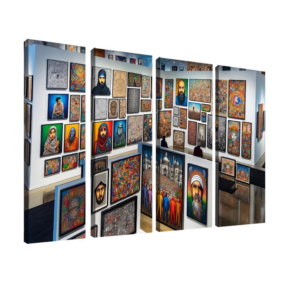 Fragments Of Reality Exploring Identity And Belonging Multi-panel Paintings