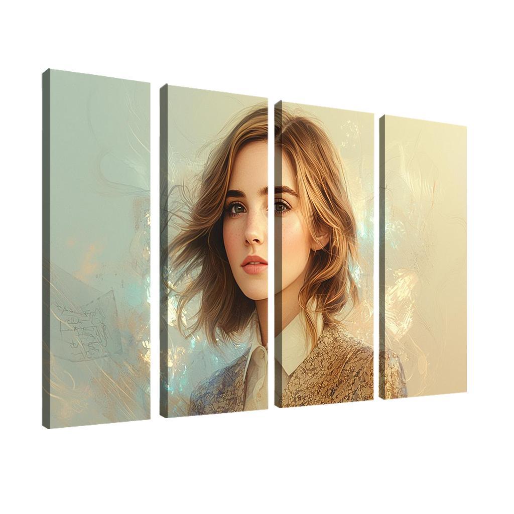 Emma Watson Leading With Grace In A Wizarding World Framed Paintings