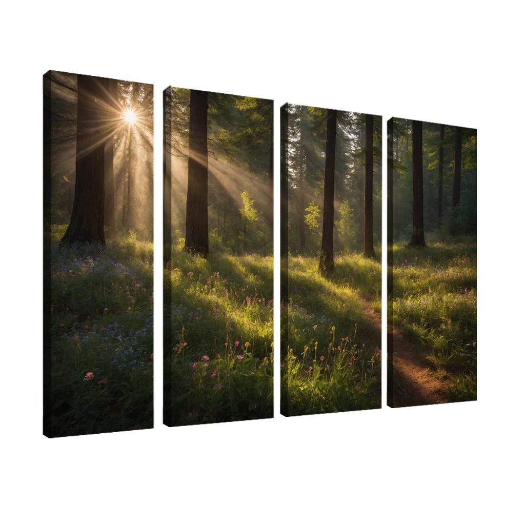 The Ethereal Glades Of Silverwood Modern Paintings Frame